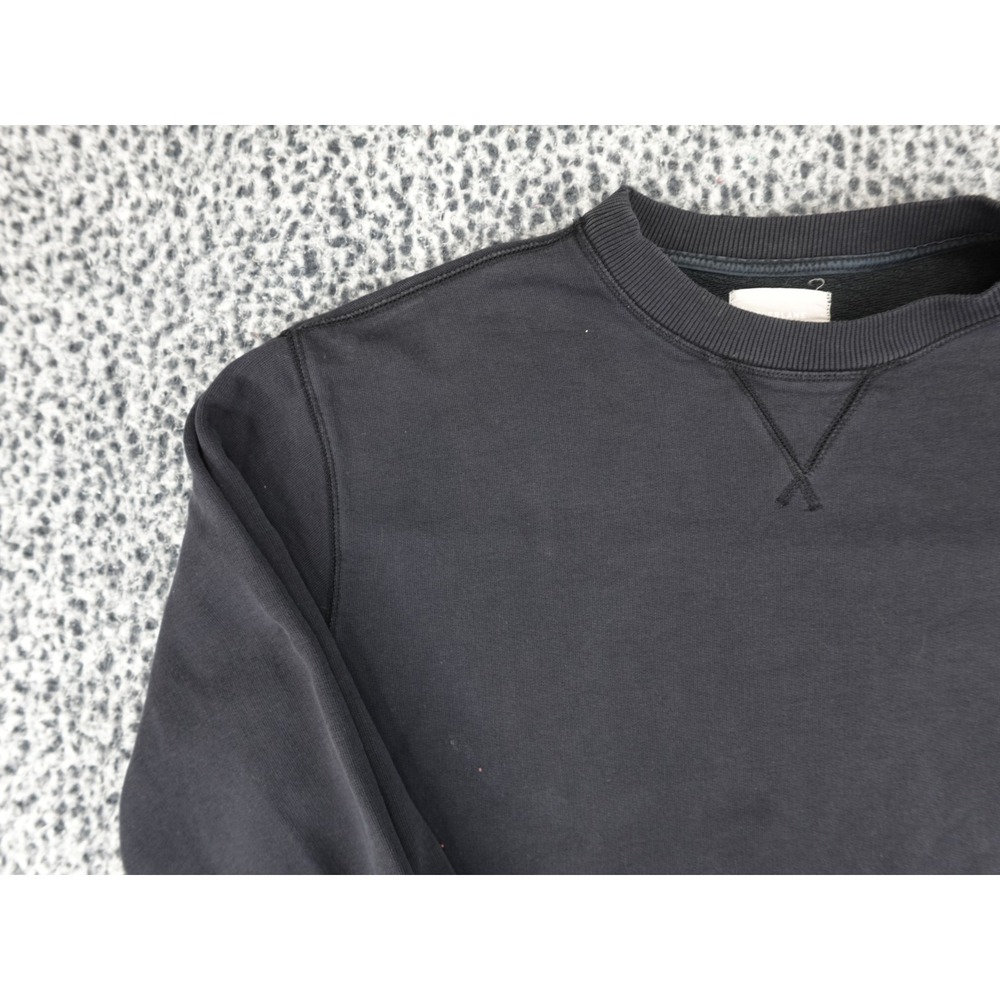 Everlane Crewneck Sweatshirt Mens L Black Classic V-Stitch Pullover Relaxed Fit - Picture 2 of 14